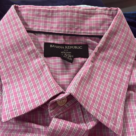 SzL 16-16.5 Banana Republic Slim Fit Non Iron Long Sleeve Button Down - Picture 6 of 6